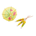 hot selling bamboo wooden umbrella  toothpicks cocktail for party